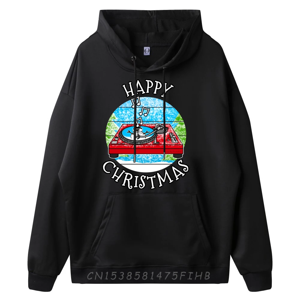 Christmas DJ Music Producer Musician Xmas Graphic Sweatshirts Polyester Youth New Shirts And Oversize Long Sleeve Vegan