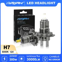 XSTORM H7 faros Led bombilla Canbus 300W 30000LM bombillas de faros para coche 360 ensamblas de luz automática lámparas de conducción para correr 2 uds