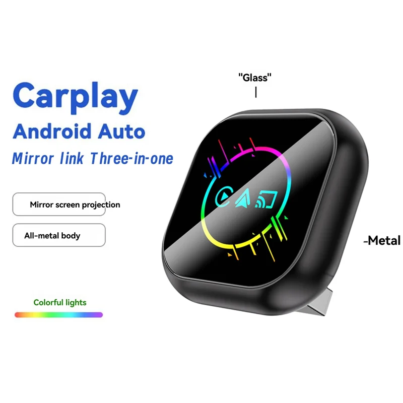 FFYY-3-In-1 محول Carplay اللاسلكي Mirrorlink Carplay Android Auto USB Dongle التوصيل والتشغيل Carplay السلكي إلى اللاسلكي