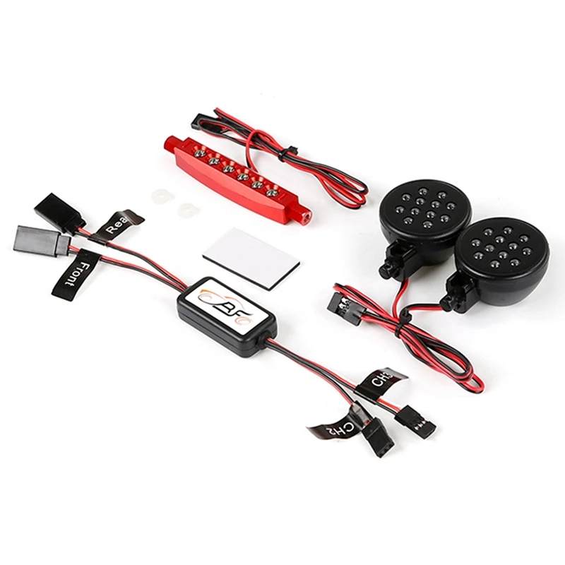 Voor- en achterlichtlamp met controller voor Hpi Rovan Km Baja 5B 1/5 RC auto-upgradeonderdelen