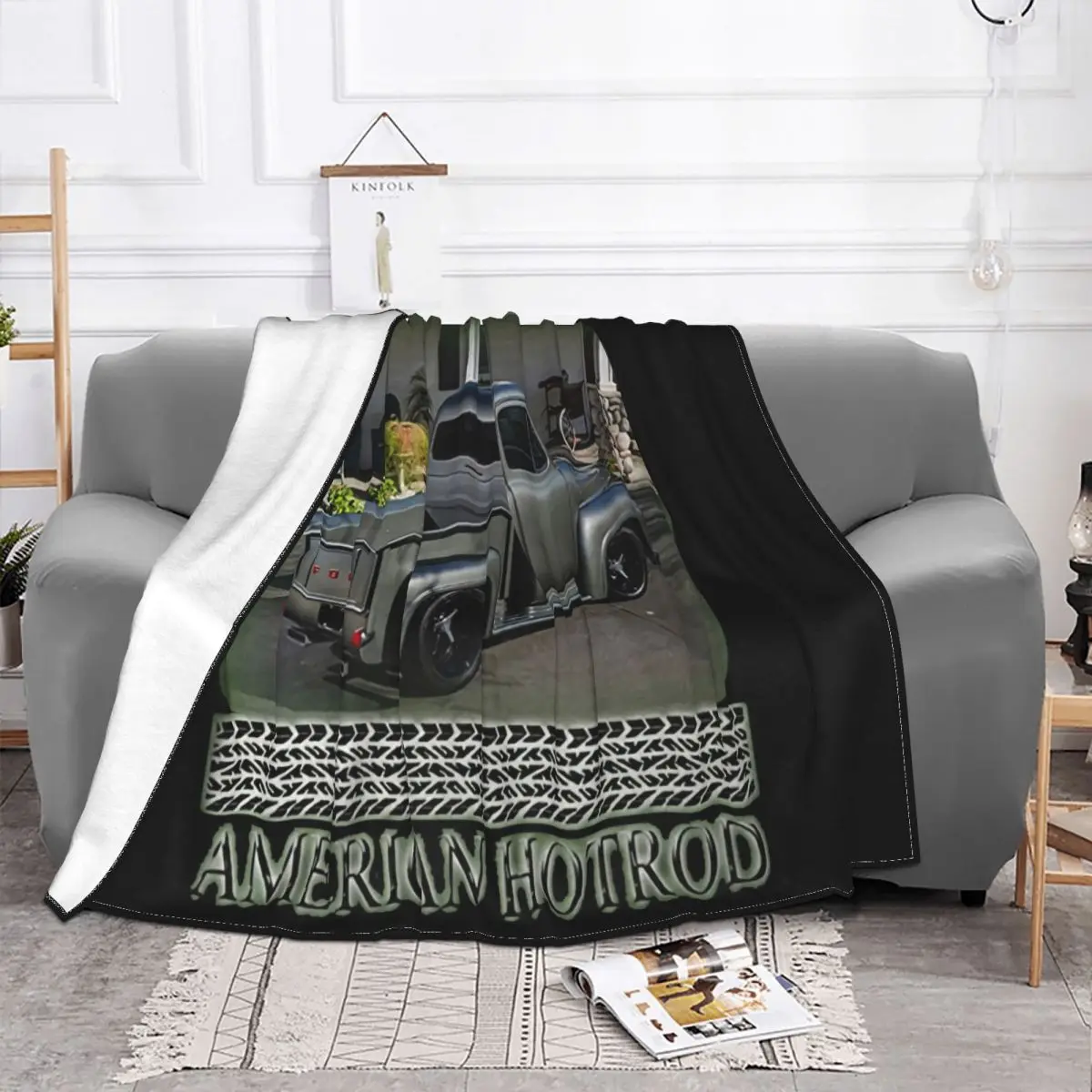 2020 New Summer Slim American Vintage F100 Truck Restore New Classic Fashion Throw Blanket