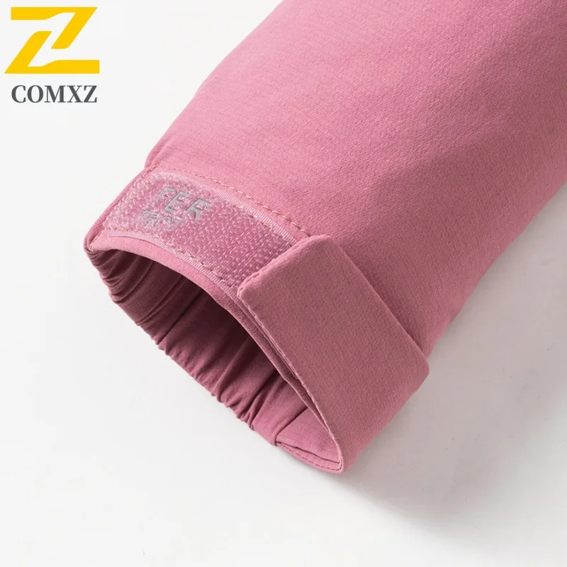 سترة COMXZ الخارجية بغطاء للرأس للرجال لتسلق الجبال مقاومة للرياح للدراجات النارية، ملابس خريفية خفيفة الوزن على طراز الشارع غير رسمية #4