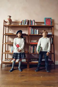 AS 2024 çocuklar için kazak aile eşleştirme seti kız ekose elbise erkek gömlek ve bebek romper sonbahar ve kış giysileri