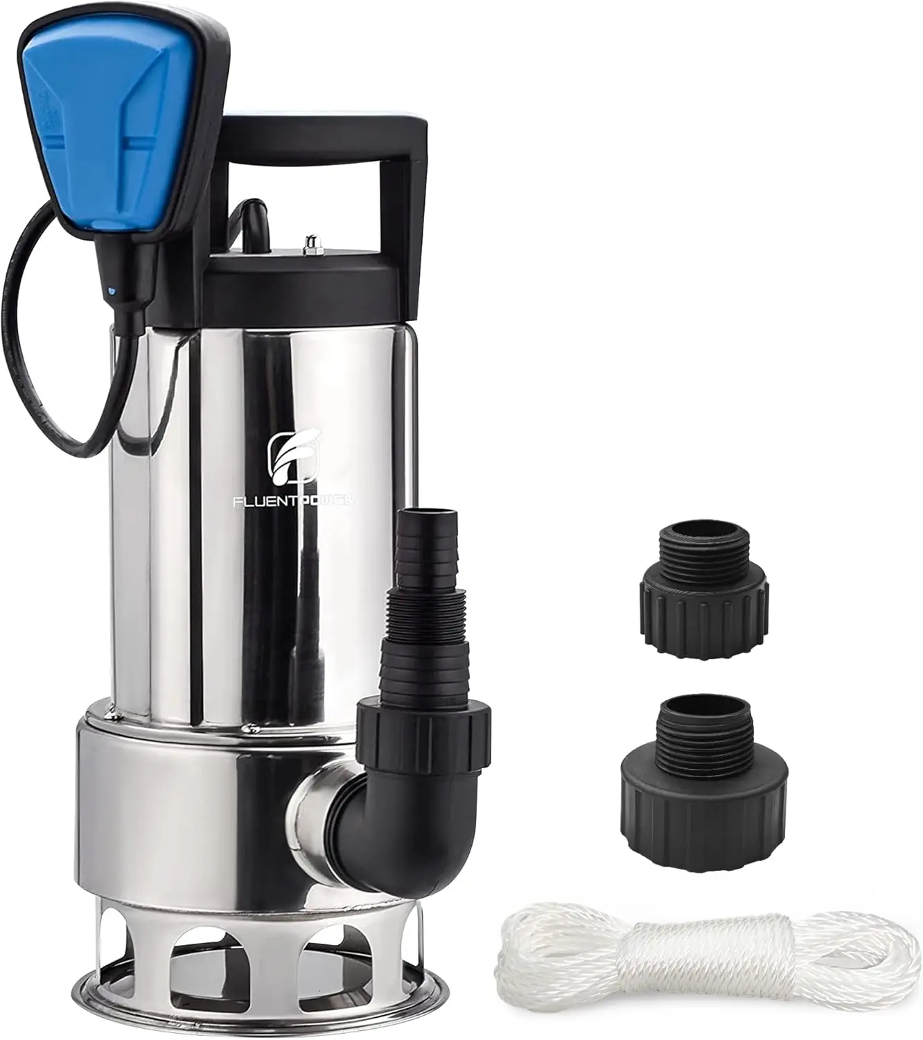 

1HP Submersible Pump 4000GPH Stainless Steel Auto/Manual Control with 26ft Cord for Water Drainage