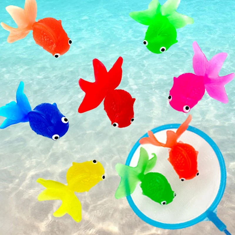 Simulated Goldfish, Children's Floating Fish Fishing, Goldfish Fun Swimming Beach Gift (Goldfish Color Is Random)