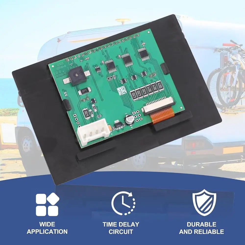 421484 لوحة اللمس RV نظام تسوية العجلة الخامسة ومقطورة السفر - مع زر التسوية التلقائية المتوافقة مع الأرض C