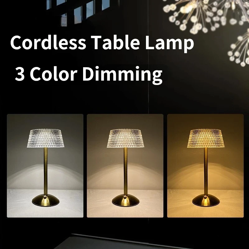 LED European USB Charging Touch Dimming Table Lamp Coffee/Bar/Hotel/Bedroom Decorative Atmosphere Lamp