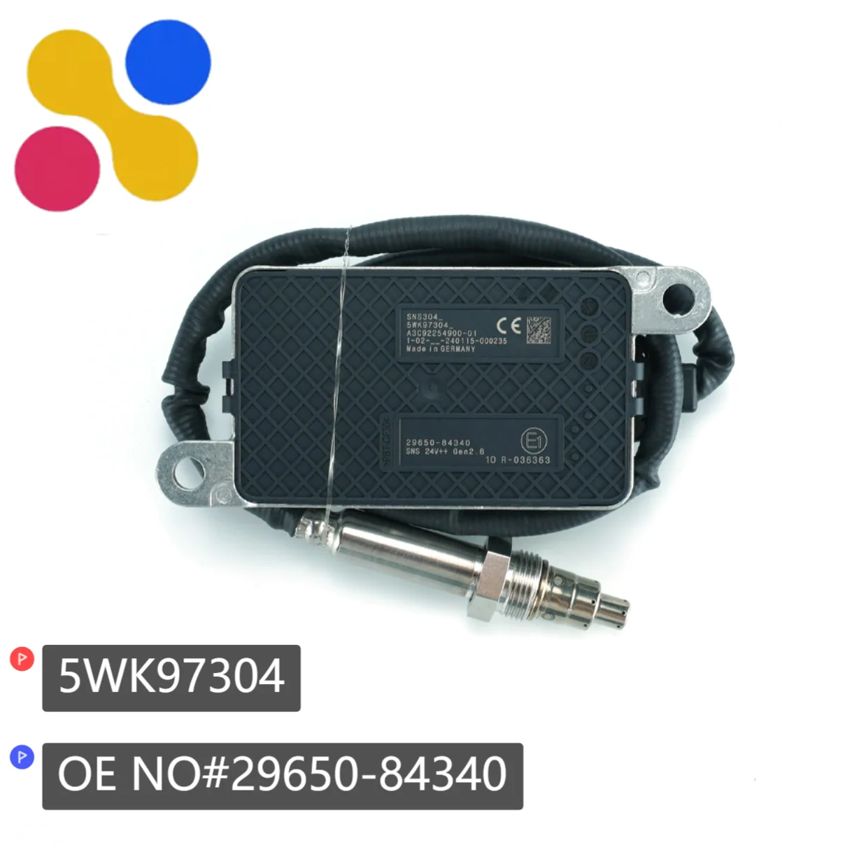 

29650-84340 5WK97304 29650-84340 Nitrogen Oxygen Sensor 5WK9 7304 NOx Sensor for HYUNDAI High Quality Truck Parts 24V