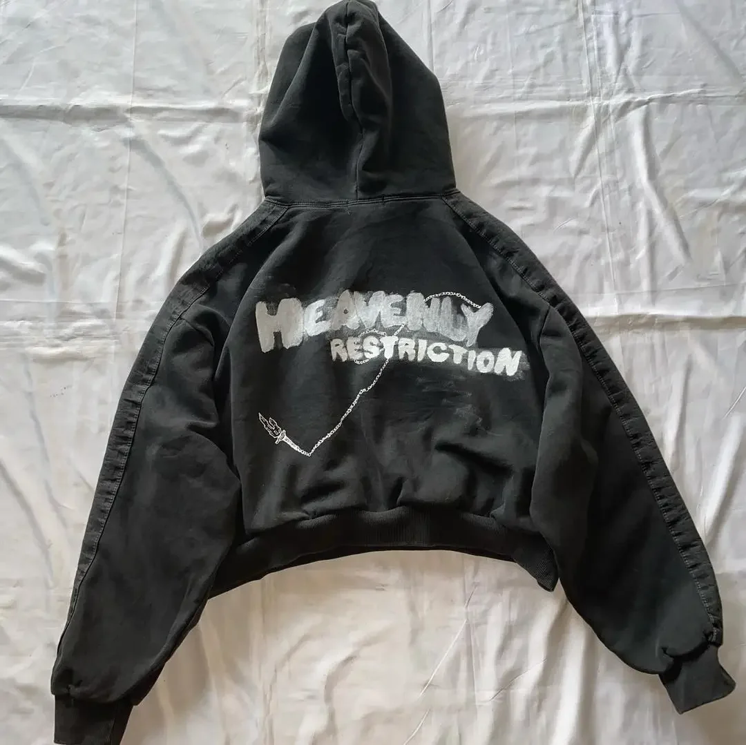 Streetwear Hoodie Y2k Japanese Harajuku Hip Hop Anime Graphic Print Black Oversized Hoodie Mens Gothic Pullover Hoodie Clothes