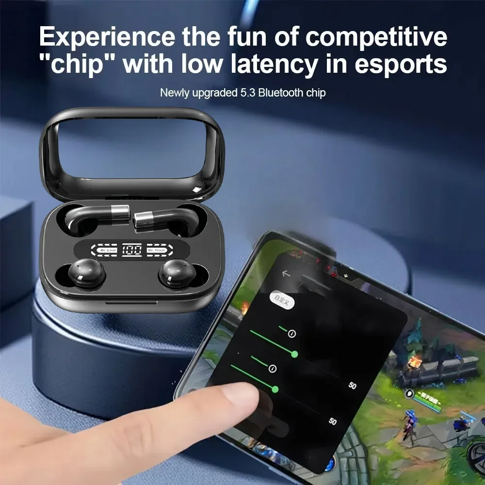 Auriculares invisibles para dormir, audífonos intrauditivos inalámbricos con Bluetooth, impermeables IPX5, con micrófono, HIFI, para música