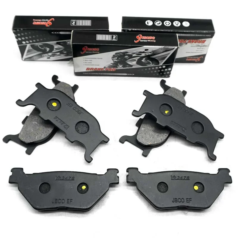 Frente e traseira da motocicleta Freio Disco Pads Kit para YAMAHA, Midnight Star, V Star, 2007, 2008, 2009, 2010, 2011, XVS 1300 A
