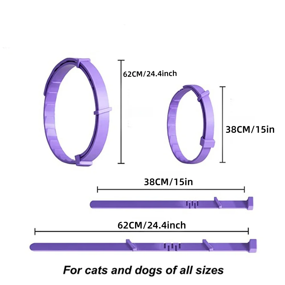 62cm 38cm Naturkautschuk Hundehalsbänder Verstellbare Katzenhalsbänder Wasserdichter Haustierhalsring für kleine, mittelgroße und große Hunde Welpenzubehör – Detail 3