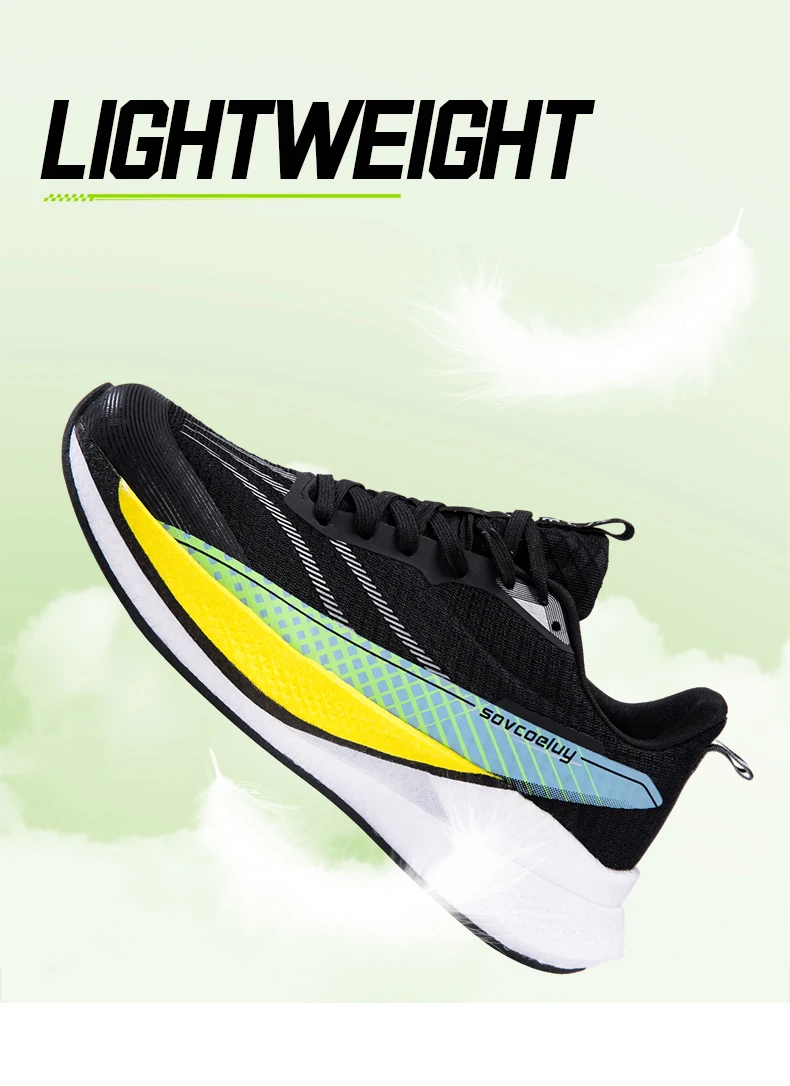 Marathon-Laufschuhe für Herren, Sport-Carbonsohle, atmungsaktiv, leicht, bequem, Damen-Sportschuhe mit Dämpfung und Stabilität – Detail 17