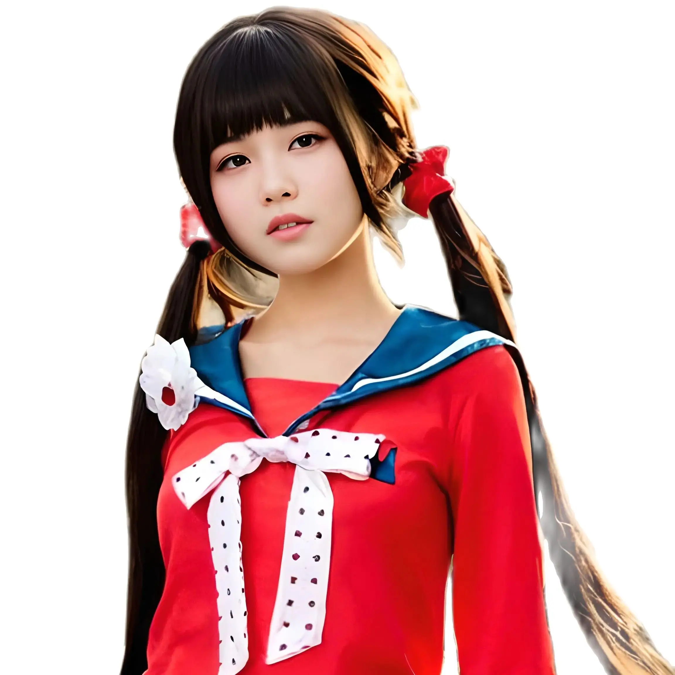 Game Danganronpa V3 Harukawa Maki cosplay Wig long black hair Game cosplay Wig anime cosplay Wig