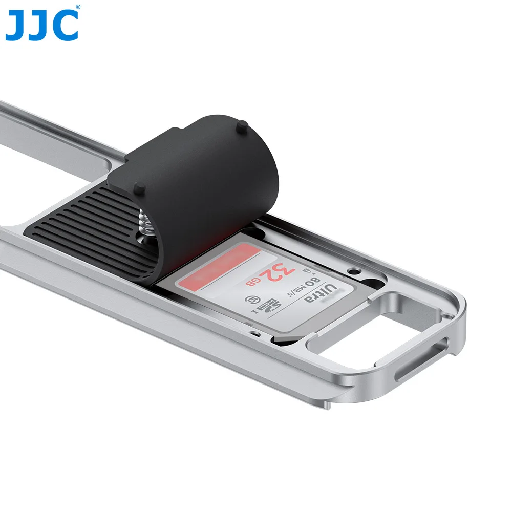 JJC Metallhandgriff für Fujifilm X-E5 spiegellose Kamera, rutschfester Handgriff mit SD-Kartensteckplatz, L-Halterung, Handgriff mit Arca Swiss – Detail 8