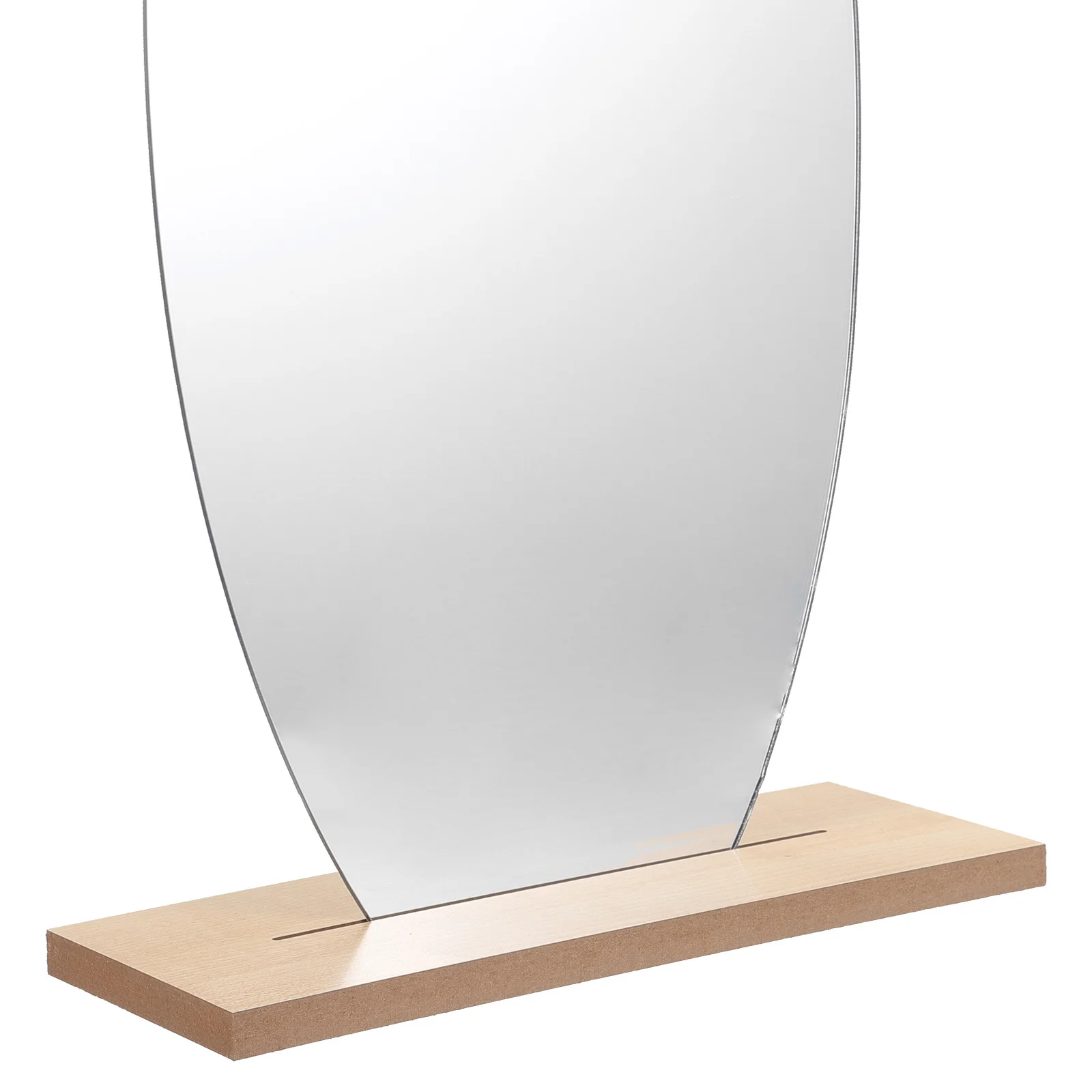 Miroir de maquillage irrégulier, décoration de bureau, outils en bois, grands miroirs esthétiques mignons, Table de chambre à coucher, bureau