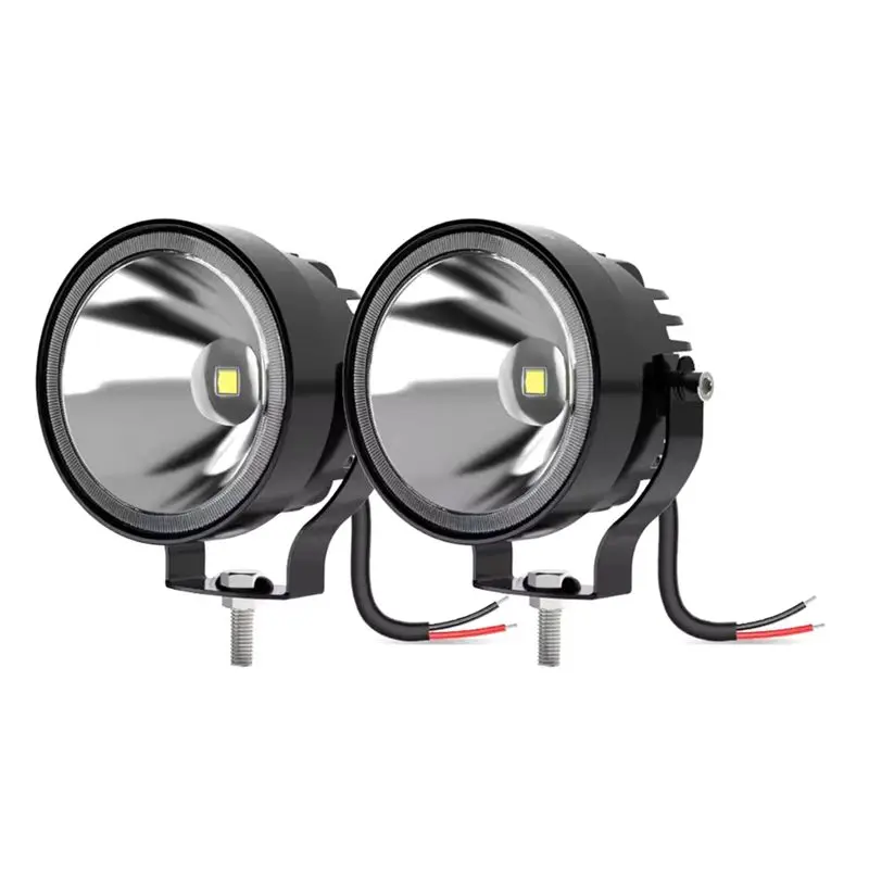 

A54P-2Pcs 4 Inch Led Work Light 4X4 Offroad 30W 14000Lm Super Bright White Round Fog Lights For Motorcycle ATV Boat