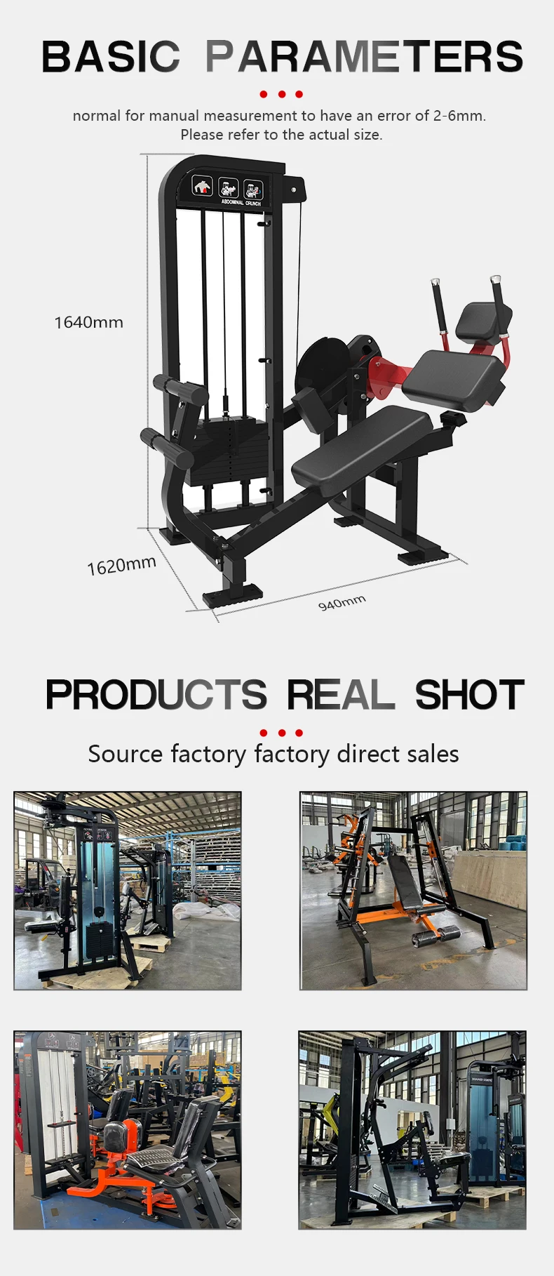 Adjustable Steel Abdominal Crunch Machine for Commercial Core Muscle Trainingpromote sales