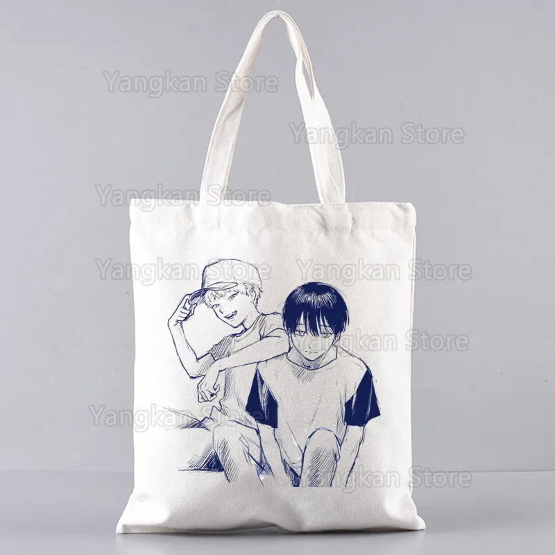 

The Summer Hikaru Died Canvas Shopping Bag Cloth Shoulder Bag Indou Hikaru Flower Anime Eco Handbag Tote Reusable Shopper Bags