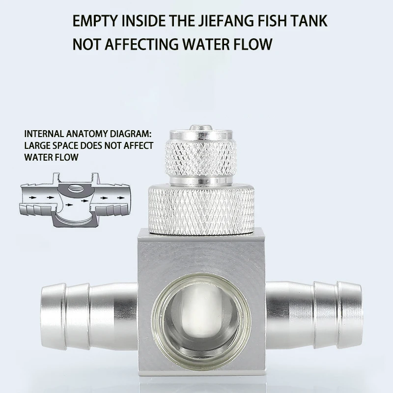 CO2 atomizer Aquarium Aluminum alloy bubble counter Fish tank inlet and outlet filters Aquatic plant supplyCO2 external diffuser