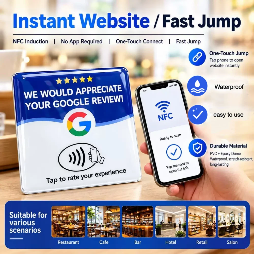 google-review-nfc-card-business-desktop-feedback-nfc-code-tap-google-card-socia-stickerl-media-rfid-card-nfc-waterproof