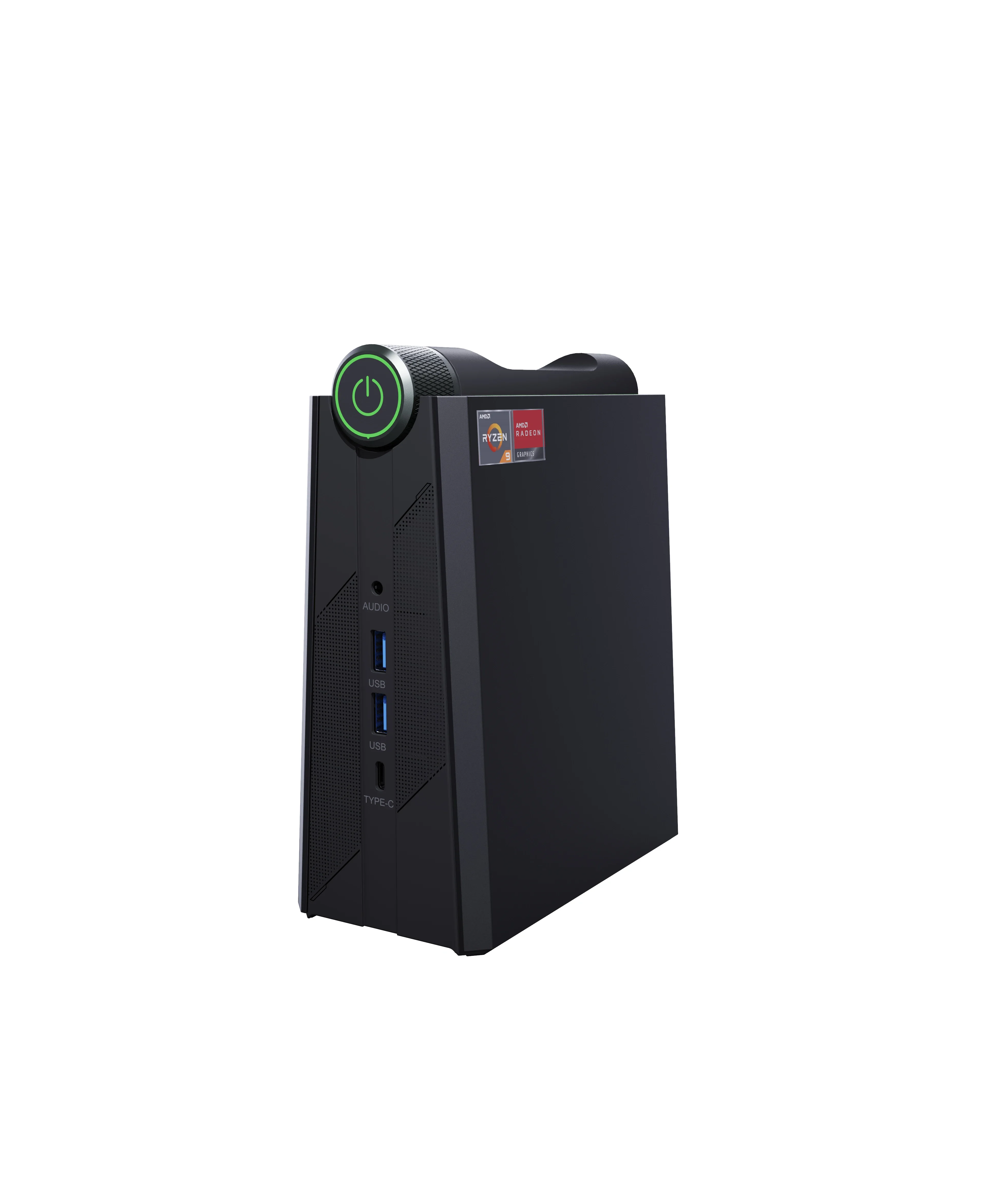 AM08PRO Gaming Mini PC AMD Ryzen 7 7735HS(up to 4.75GHz) 32GB DDR5 512GB M.2 NVme/SATA SSD Towers PC 4K Triple Display/WIFI 6