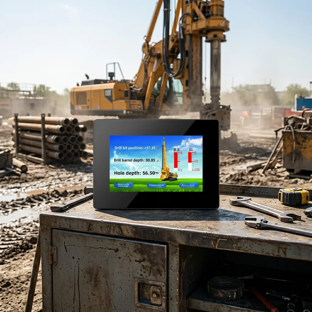 Intelligent Rotary Drilling Rig Guide System | Depth Verticality Rotation Angle Detector for Foundation Pile Work