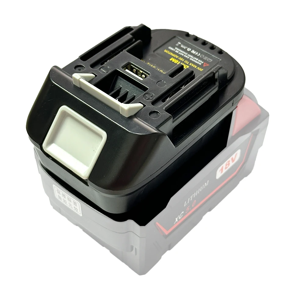 Battery Adapter for Milwaukee for Dewalt To for Makita Bl1830 Bl1850 Batteries for Dewalt Battery Tools DM18M USB Adapter Newest