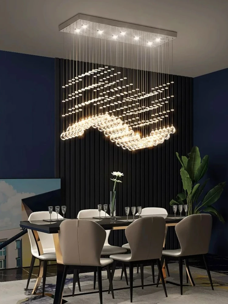 

American style Cluster Art Crystal led Chandeliers lustre Height adjustable Ceiling Luxury lighting for living room Dimmable