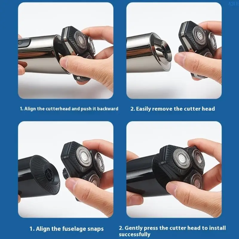 A2UE Fashion Small Electric Shaver IPX7 قابلة لإعادة الشحن الملمس ABS