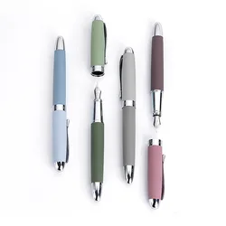Hongdian Metal Fountain Pen Molandi Season Color EF 0.4mm Nib Writing Pens Gift Office Business Writing Set Stationery Supply
