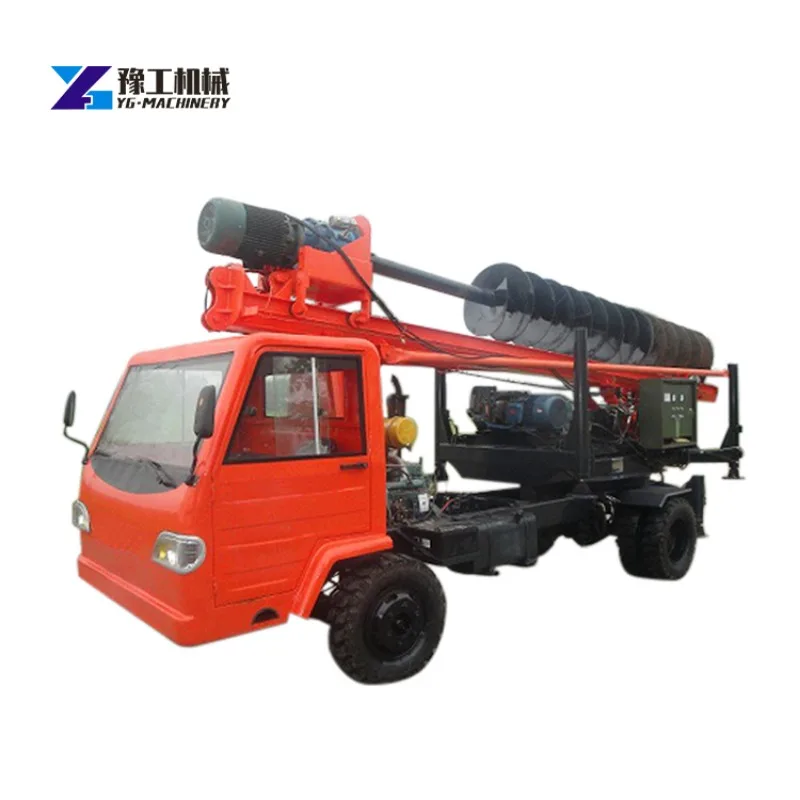 Pile Driving Machine PV Power Station Ground Drilling Machine Solar Pile Driver Hydraulic Hammer Pile Driver