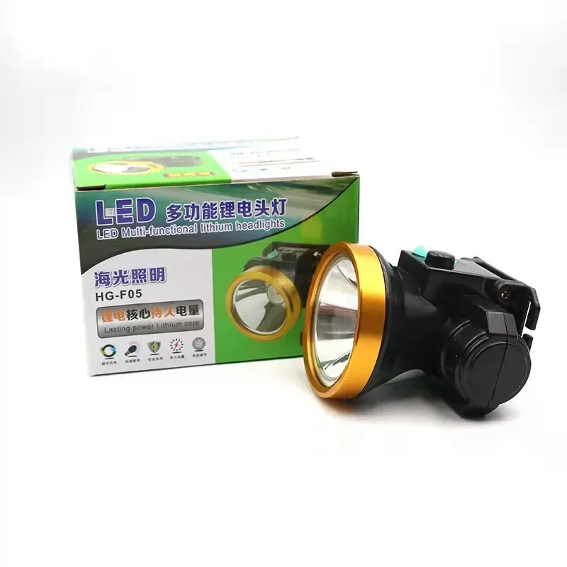 عالية السطوع LED للماء في الهواء الطلق كشافات مصباح يدوي التعدين مصباح المصباح الصغير مع بطارية ليثيوم قابلة للشحن #1