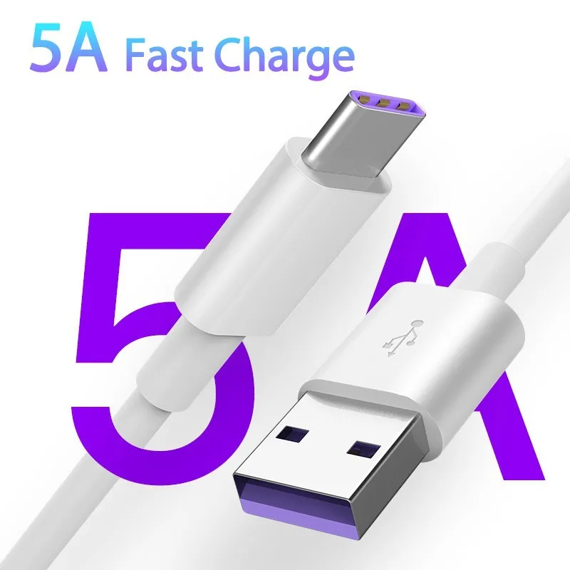 1M 5A USB Type C USB Cable Super Fast Charing Line For Xiaomi Samsung Huawei Honor Quick Charge USB C Cables Data Cord