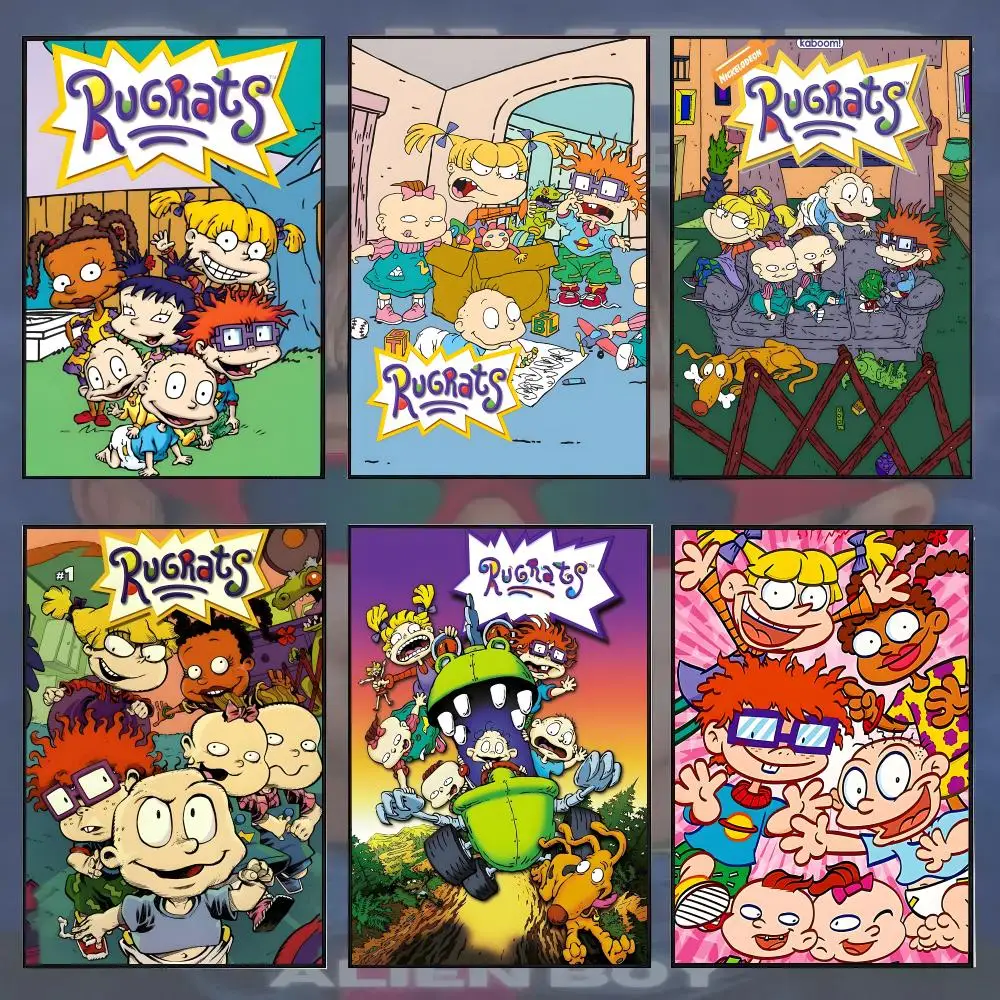 Anime R-Rugrats Poster High Quality Wall Art For Home Bedroom Living Hallway Perfect Gift