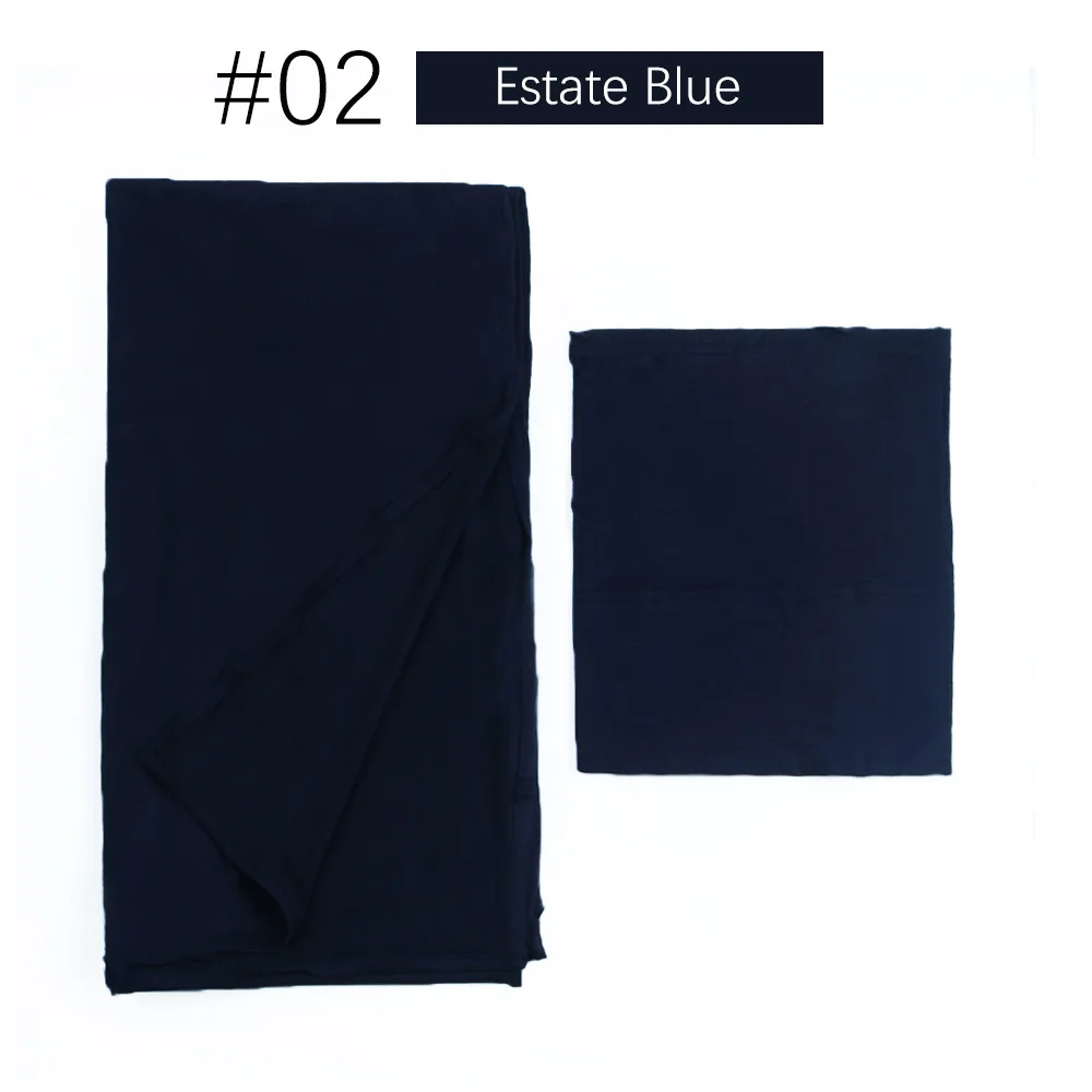 Donne Hijab Khimar Eid Avvolgere la testa Preghiera Hijab musulmano Foulard Set Turbante Scialle di base Fazzoletto Ramadan Sciarpa etnica da donna