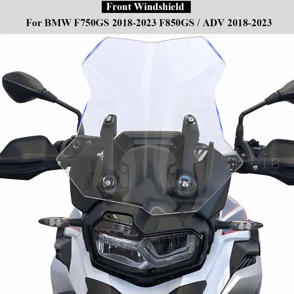 Für BMW F850 GS F750 GS F750GS F850GS ADV 2018-2023 Motorrad Windschutzscheibe Windabweiser Erhöhte Befestigungshalterung