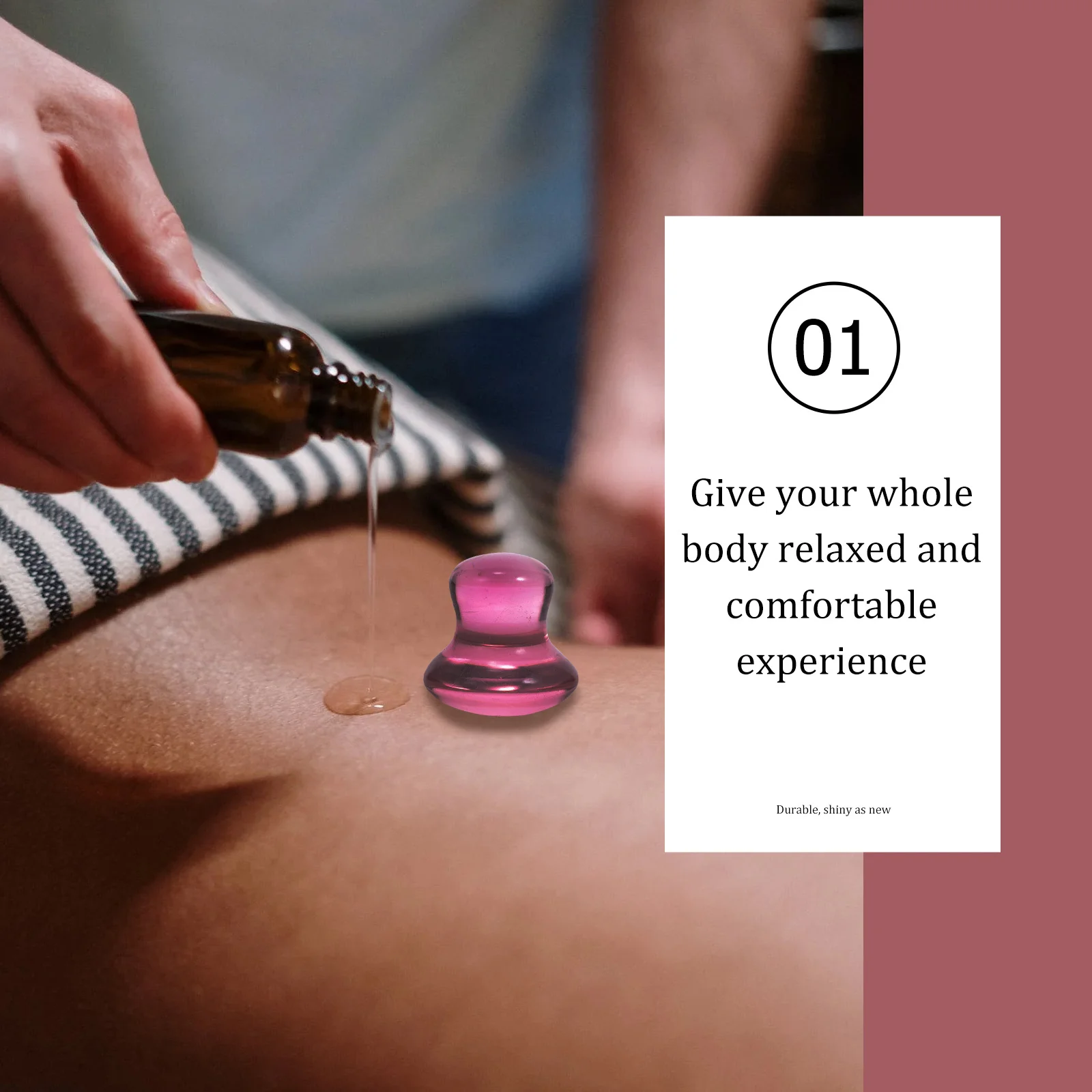 1pc Facial Gua Sha Stone Pink Mushroom Shaped Body Scraping Massager For Face Skin Care Tool Jade Massage Board Scraping Tools