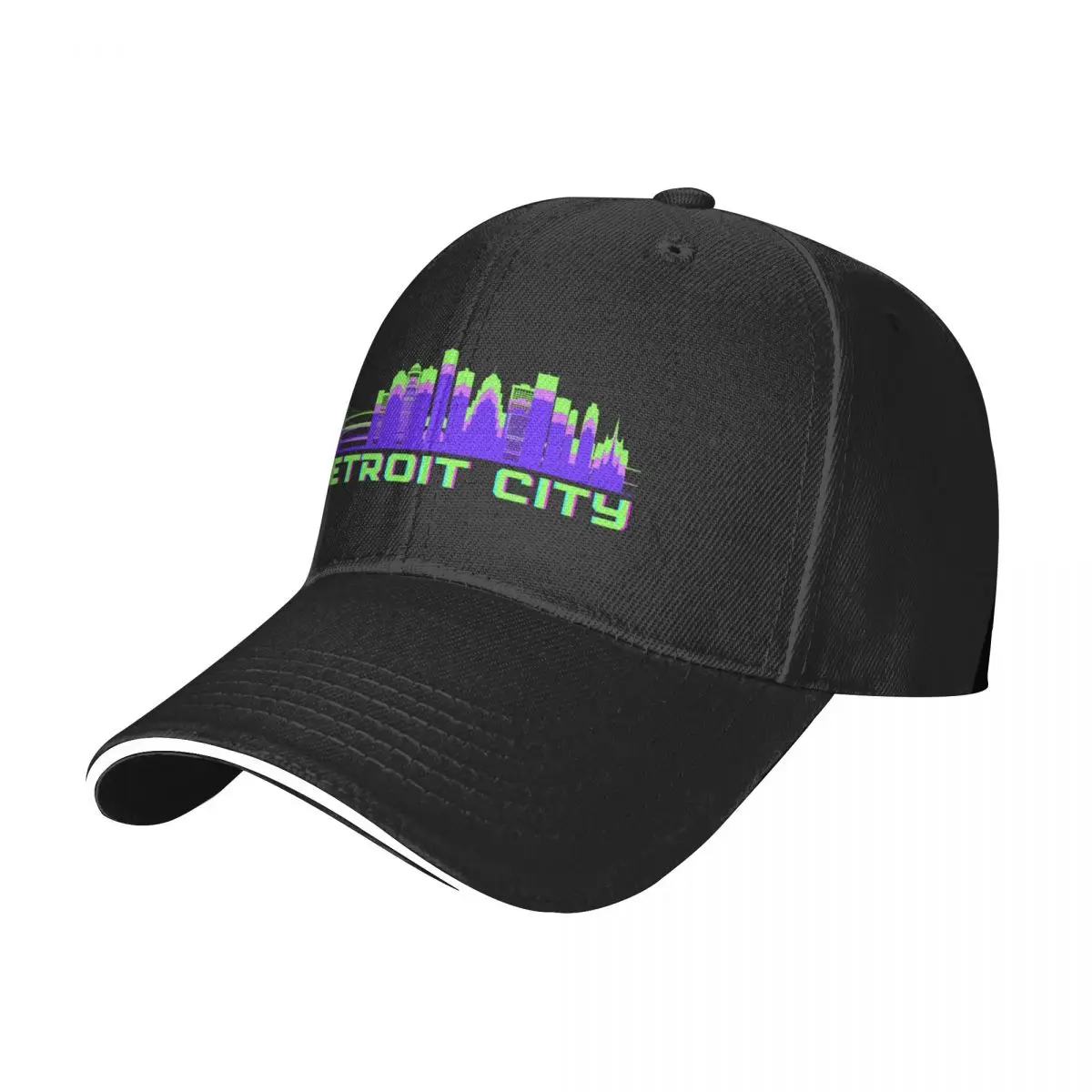 Detroit City Skyscraper Baseball Cap birthday Hat Man For The Sun Men Golf Wear Women's