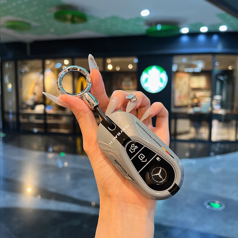 Caso chave do carro fob capa titular proteger para mercedes benz 2022 c s classe w206 w223 s350 c260 c300 s400 s450 s500