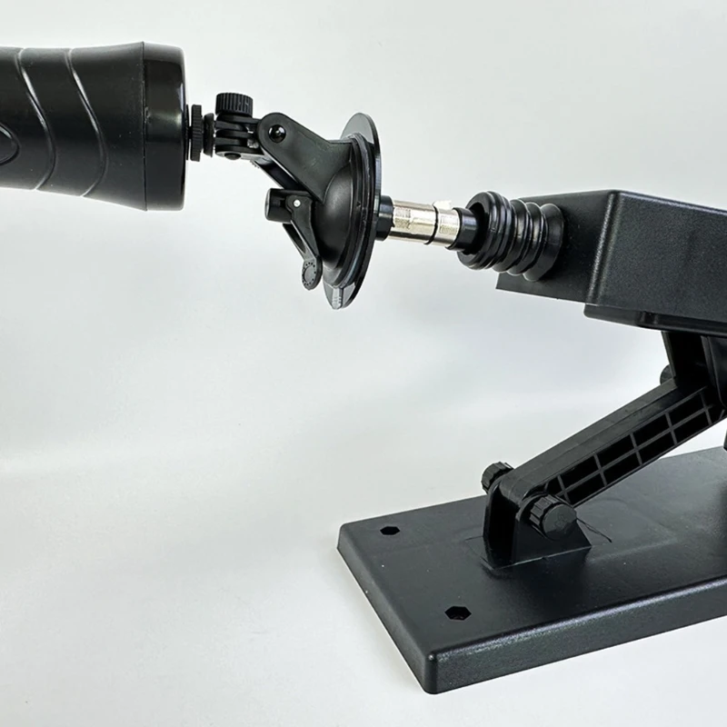 Round Suction Cup Base Adapter 8.5Cm/3.34in with Metal 3 Pin Connector Black Accessories Part for Love Machines Setups and