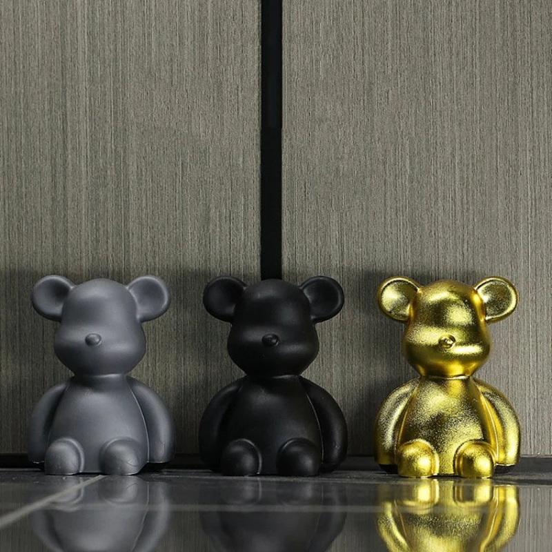 Little Bear  Floor Suction Strong Magnetic Non Punching Door Stopper Door Rear Bedroom Door Anti-collision Door Suction