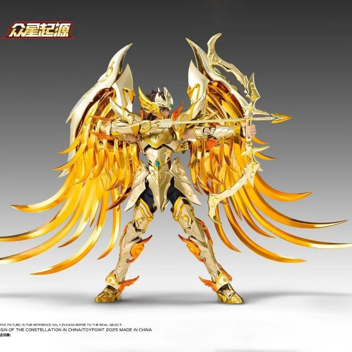 Toypoint/TP Saint Seiya Myth Cloth EXM Sagittarius Aiolos Deus SOG e Totem/Objeto Cavaleiros de Ouro Figura de Ação The Zodiac Toys