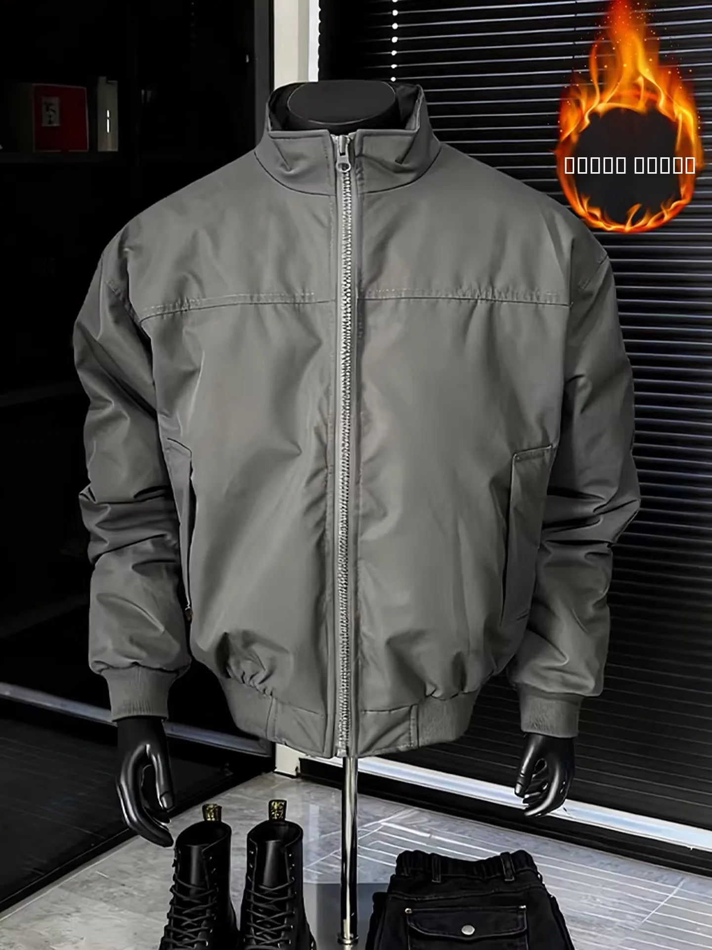 

Мужская утепленная хлопковая куртка American Style Tee-Proof Flight Jacket с воротником-стойкой, плотный силуэт, верхняя одежда для мужчин