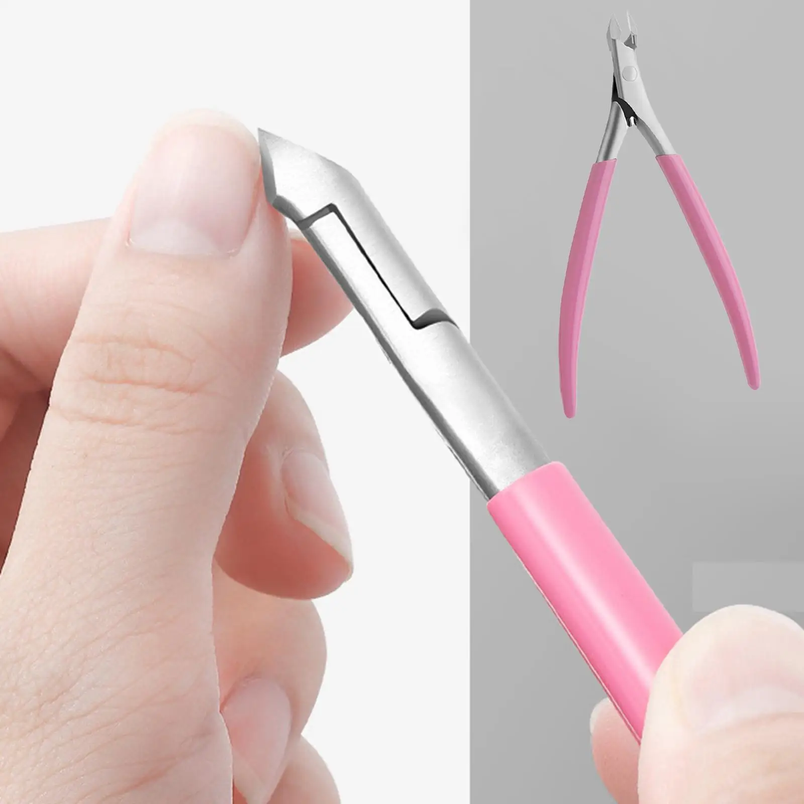 Cuticle Trimmer Nippers Easy Grip Ingrown Toenail Clippers Manicure scissors Pedicure Plier Pointed Callus Remover for Salon