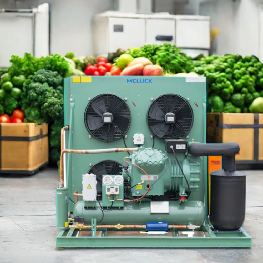 5HP air-cooled semi-sealed condensing unit 220V 380V for commercial refrigerators and walk-in freezers