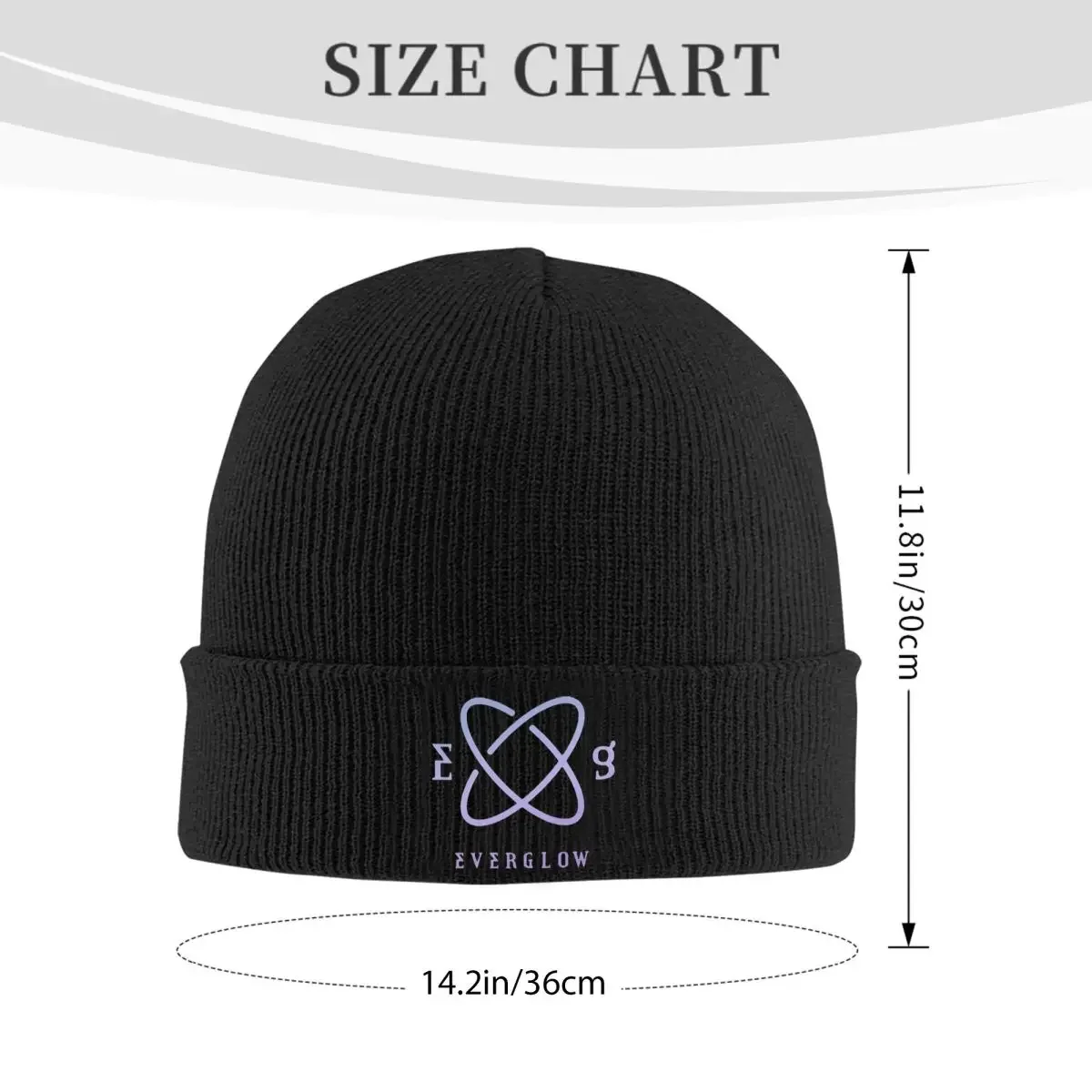 Everglow Logo Warm Knitted Cap Fashion Bonnet Hat Autumn Winter Outdoor Beanies Hats for Men Women Adult