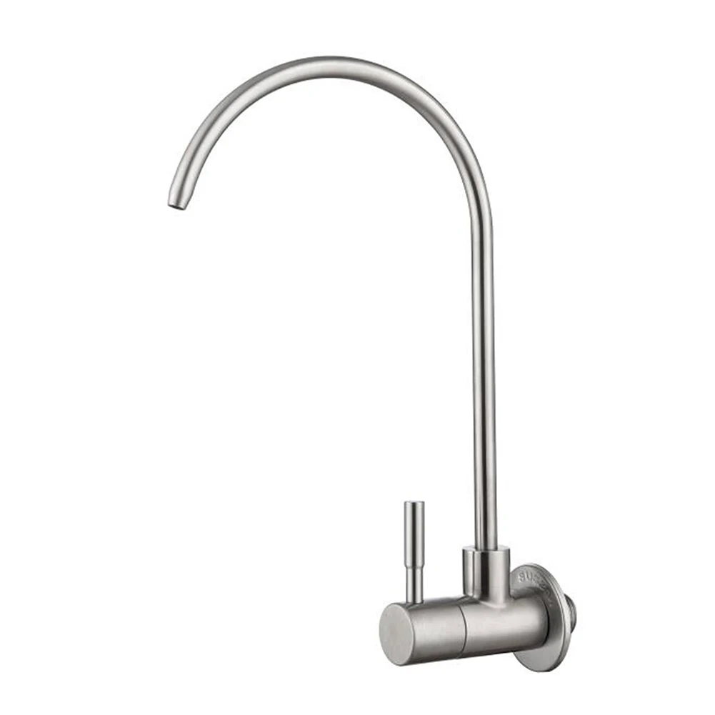 Lead-Free SUS304 Stainless Steel Faucet Filter for Kitchen or Bathroom Use with Full 360 Degree Swivel Rotation