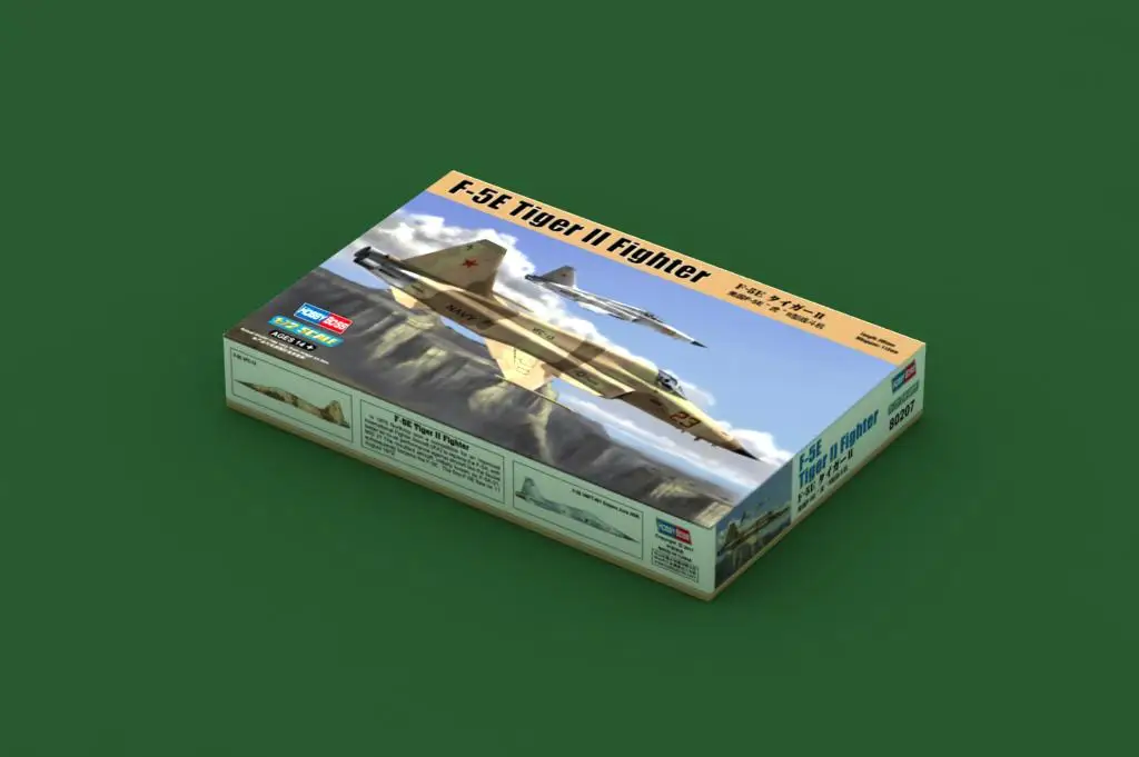 Hobbyboss 80207 1/72 Skala USA F-5E Tiger II Model myśliwca Zabawka kolekcjonerska Zestaw plastikowych modeli do składania