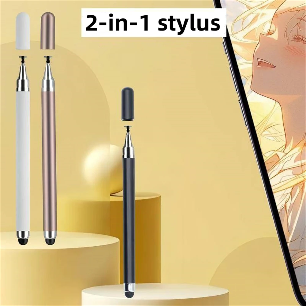 Universal Tablet Stylus Pen 2 in 1 Double Headed High Sensitivity Drawing Smart Phone Touch Stylus